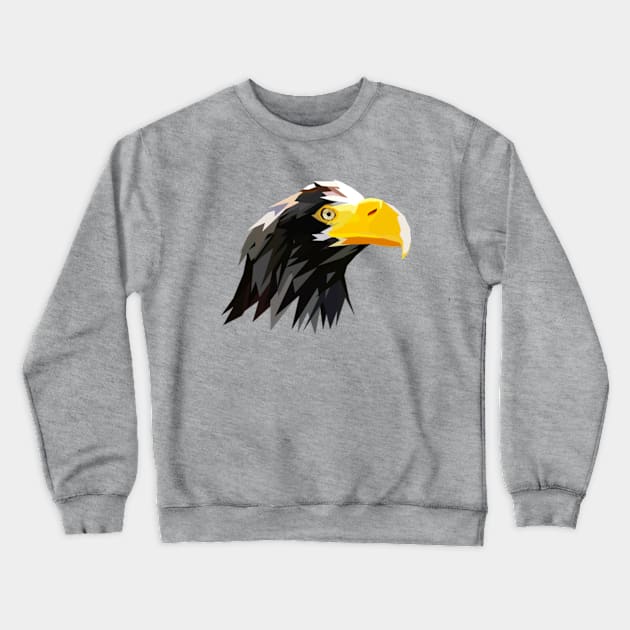 Steller Sea Eagle Edit Crewneck Sweatshirt by Worldengine